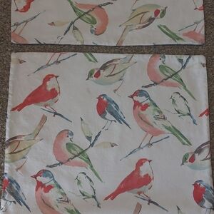 Pair of "Newport" Bird Watchers Print Cushion Covers